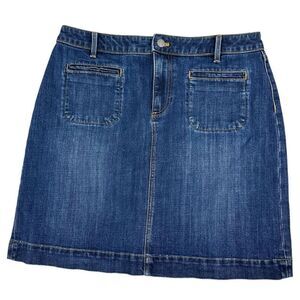 Talbots Blue Denim Mini Skirt